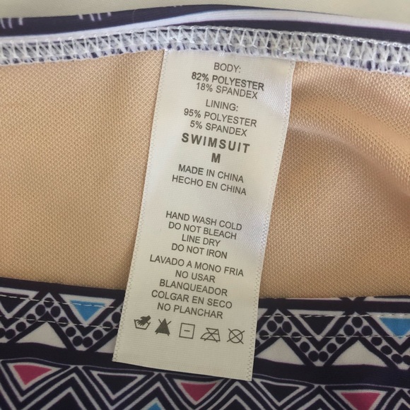 Tribal Print Swimsuit - Picture 2 of 3